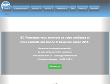 Tablet Screenshot of bc-fermeture.com